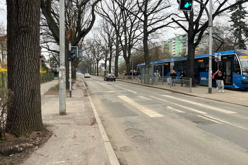 Ulica Olszewskiego przed rozpoczęciem prac budowalnych.&nbsp;