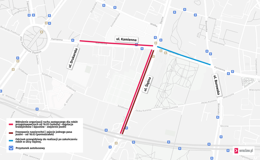Zakres prac pierwszej tegorocznej inwestycji w ramach programu szybkiej wymiany nawierzchni.&nbsp;&nbsp;