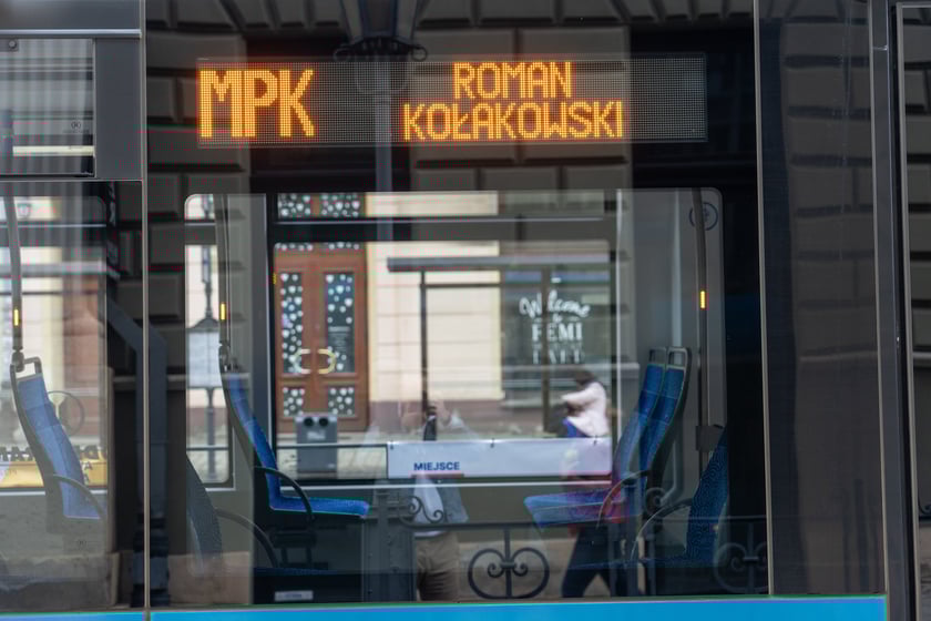 Uroczyste nadanie imienia Romana Kołakowskiego tramwajowi MPK Wrocław, 23 marca 2024