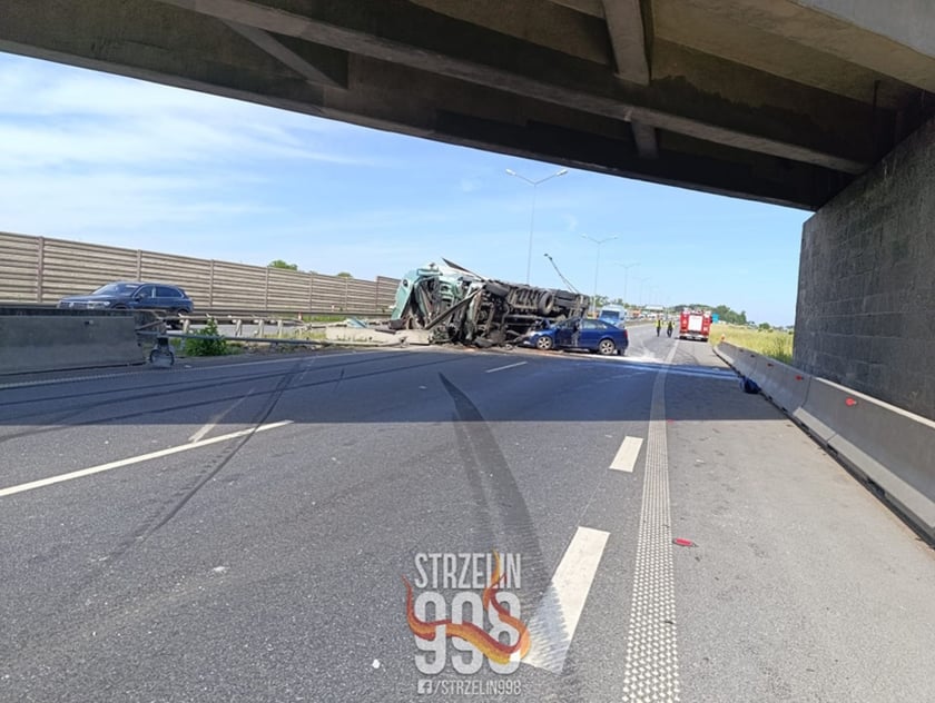 Wypadek na A4 koło Wrocławia