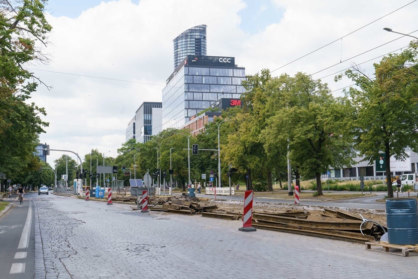Na ul. Świdnickiej i Powstańców Śląskich nowe torowisko zyska odcinek od ul. Piłsudskiego do Zaolziańskiej.