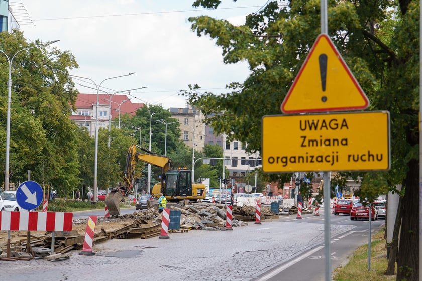 Na ul. Świdnickiej i Powstańców Śląskich nowe torowisko zyska odcinek od ul. Piłsudskiego do Zaolziańskiej.