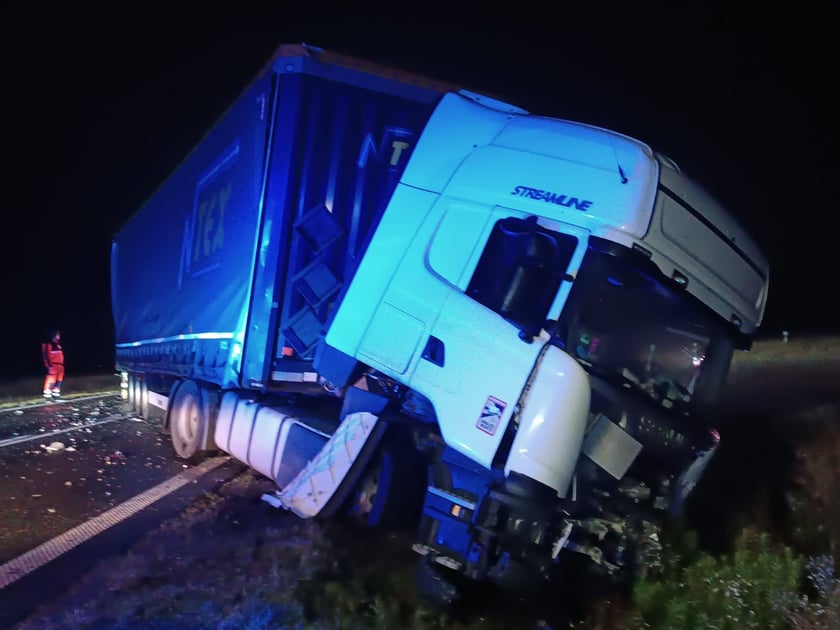 Wypadek w miejscowości Wichrów na DK 5