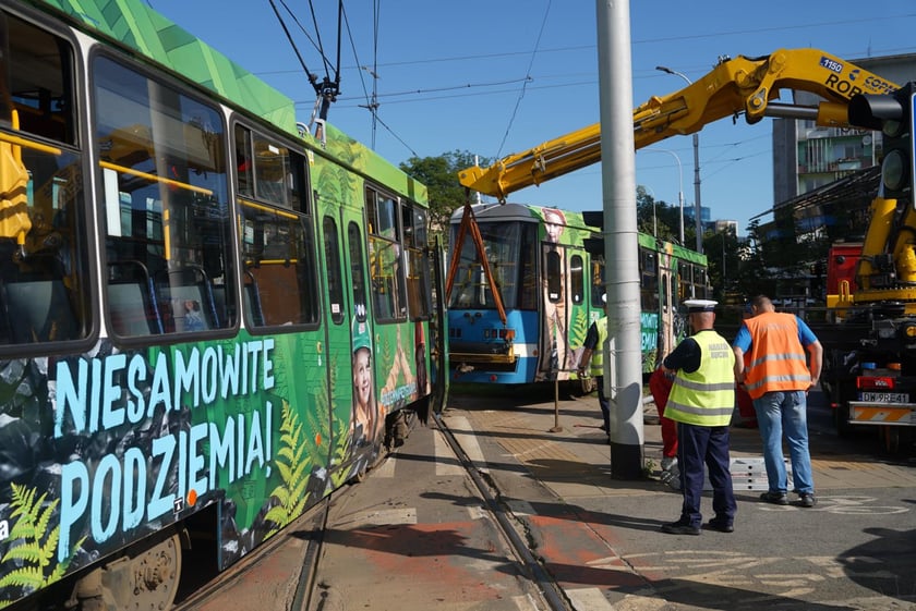 Zderzenie tramwajów na placu Legionów