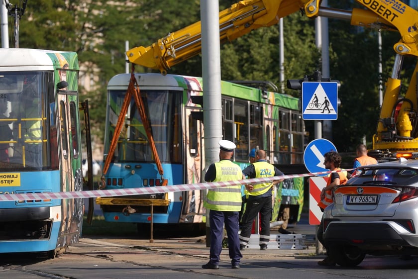 Zderzenie tramwajów na placu Legionów