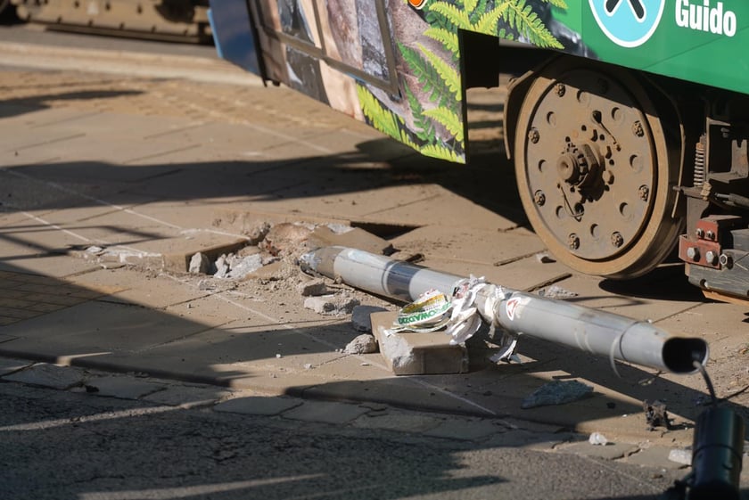 Zderzenie tramwajów na placu Legionów