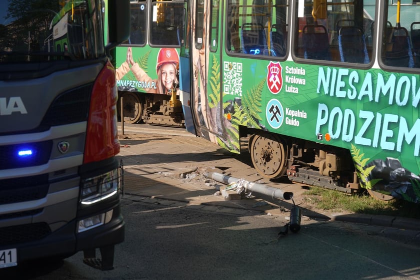 Zderzenie tramwajów na placu Legionów