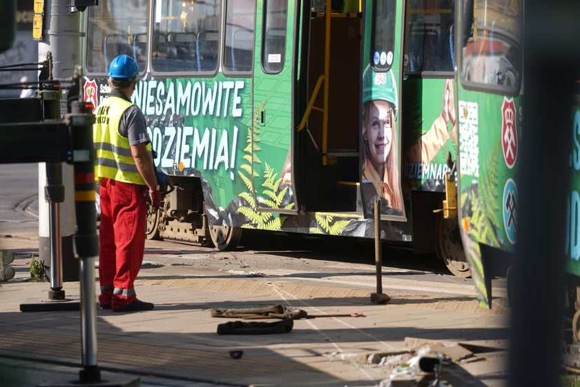 Zderzenie tramwajów na placu Legionów