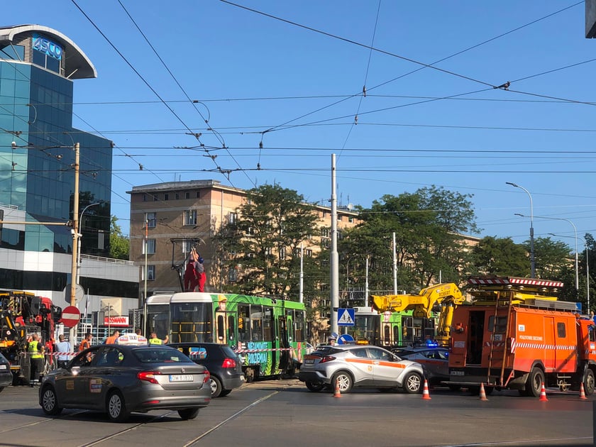 Zderzenie tramwajów na placu Legionów
