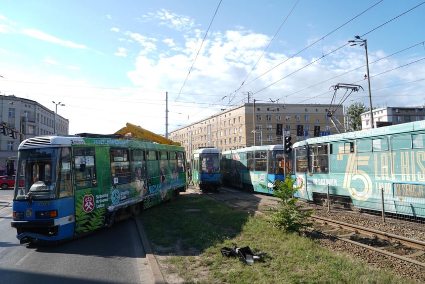 Zderzenie tramwajów na placu Legionów