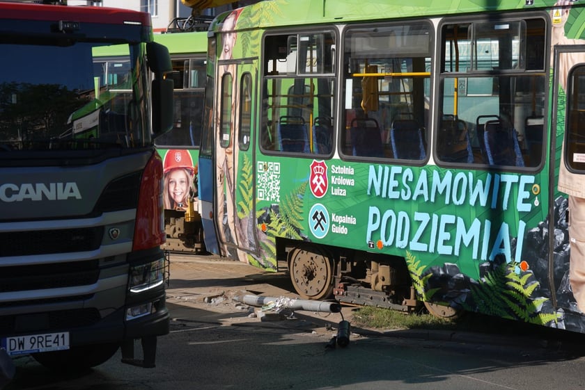 Zderzenie tramwajów na placu Legionów
