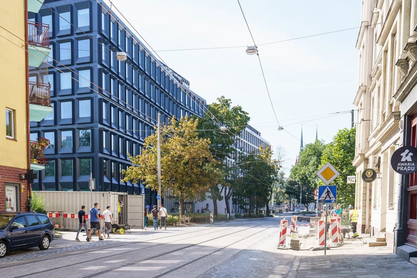 Szczytnicka po remoncie torowiska