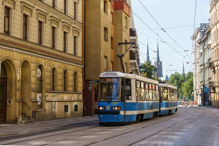 Szczytnicka po remoncie torowiska