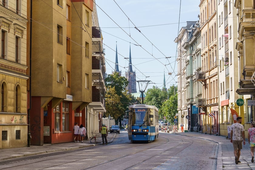 Szczytnicka po remoncie torowiska