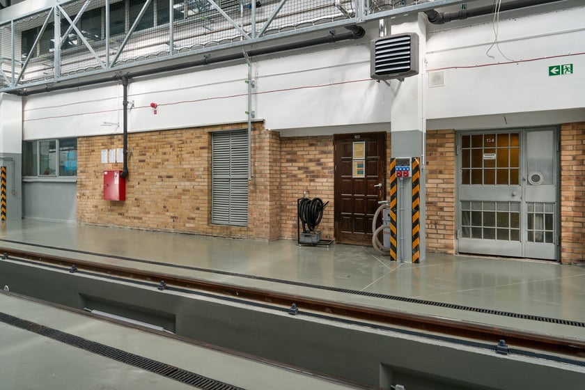 Przebudowana Zajezdnia Tramwajowa "Borek". Powstała m.in. hala do obsługi tramwajów, magazyn, nowe torowiska, a także ekran dźwiękochłonny