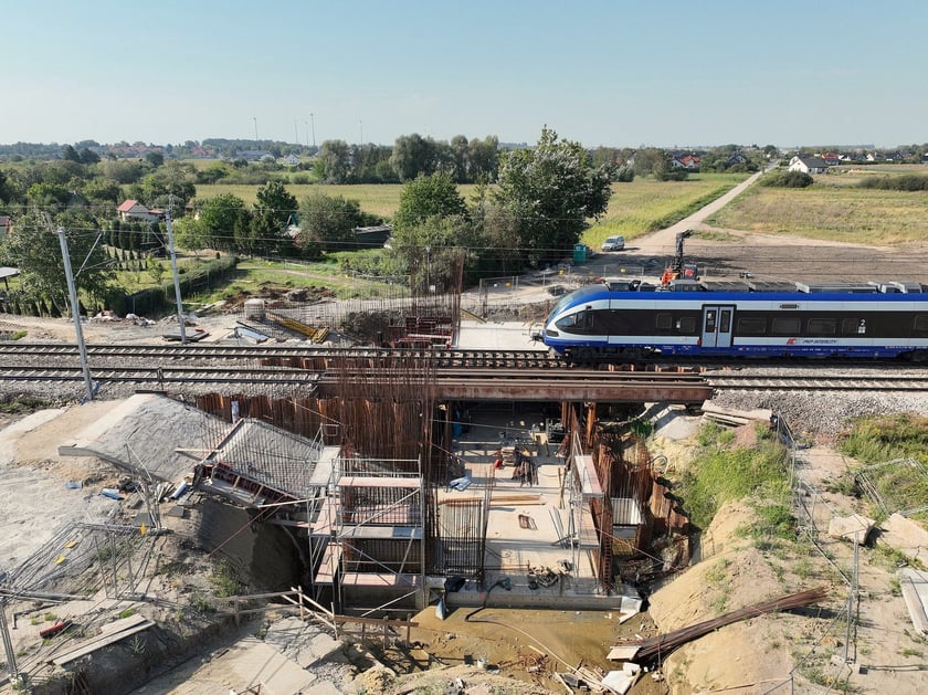 Tak dwa miesiące temu wyglądał plac budowy przystanku kolejowego Oława Zachodnia