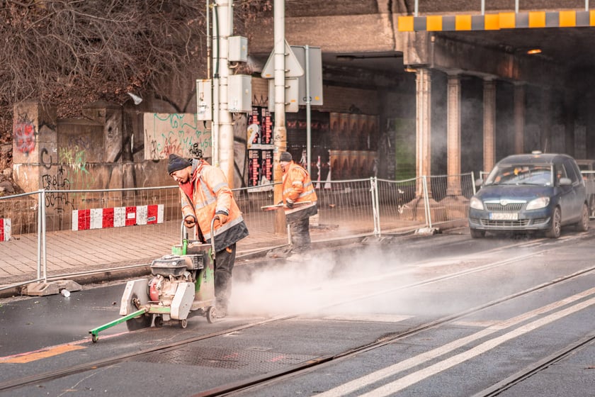 Drugi etap remontu na pl. Powstańców Wielkopolskich - 04.01.2025 r.