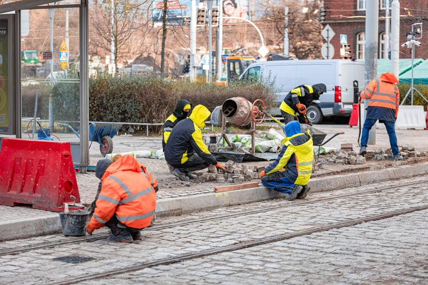 Drugi etap remontu na pl. Powstańców Wielkopolskich - 04.01.2025 r.