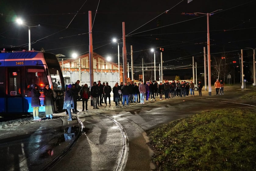 24. Pesa 146N dotarła do zajezdni Borek w nocy z 8 na 9 stycznia. MPK zaprosiło na powitanie tramwaju wrocławian