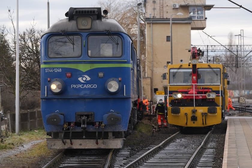 Wykolejenie pociągu na Sołtysowicach.