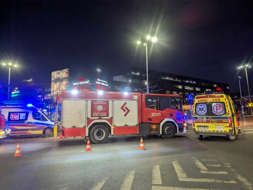 Zderzenie dwóch tramwajów na placu Dominikańskim we Wrocławiu