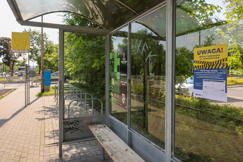 Remont torowiska na Kosmonautów rozpocżął się w sobotę 31 maja. Tramwaje na Leśnicę nie pojadą przez trzy miesiące