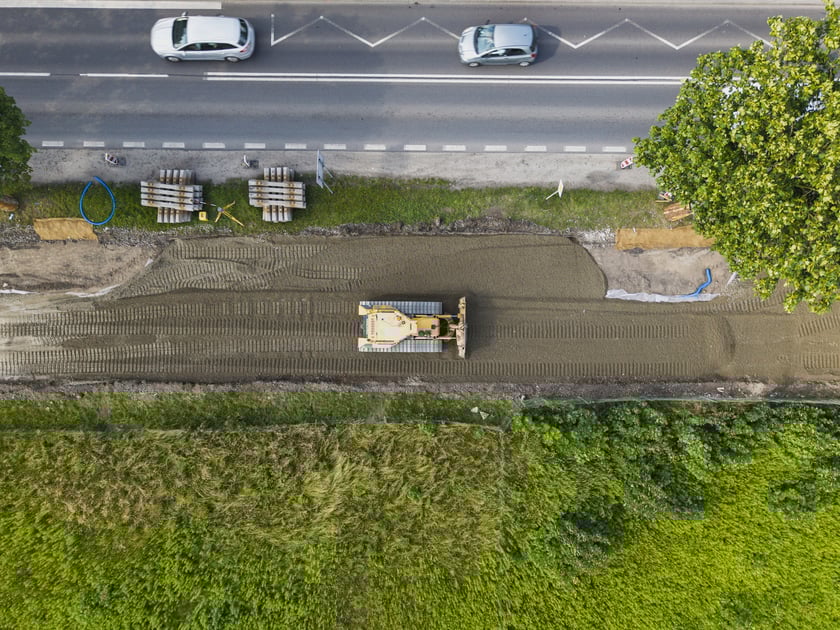 Remont torowiska na ulicy Kosmonautów
