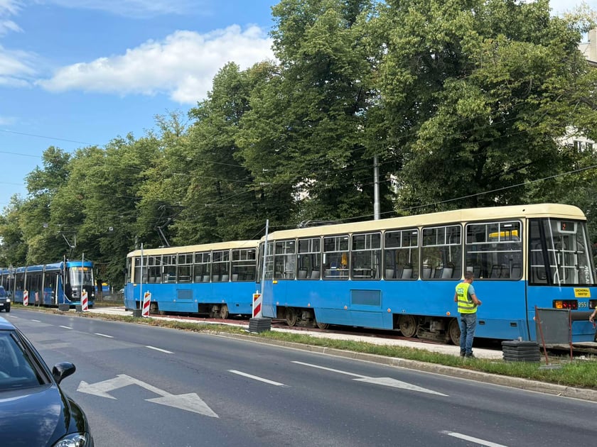 Wykolejenie tramwaju na Powstańców Śląskich / Jastrzębia - 31 lipca 2025 r.