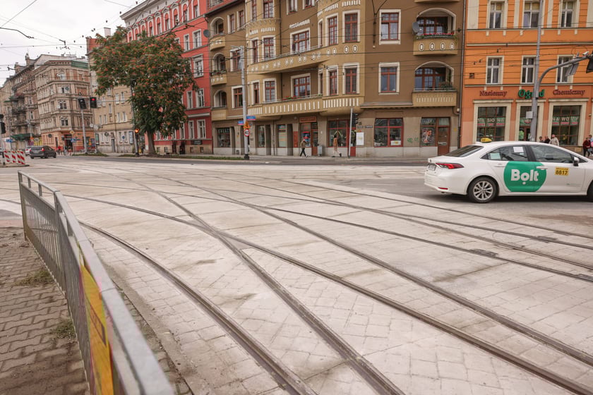 Otwarcie skrzyżowania Pomorska/Dubois po remoncie. Wrocław, 13.09.2025