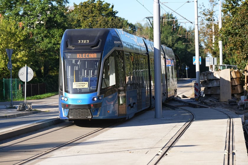 Budowa mijanki na ul. Przyjaźni, stan z dnia 20 września 2025 r.