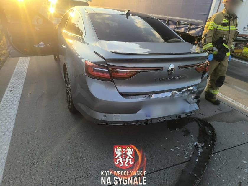 Rozbite samochody na A4, 3.10.2025 r.