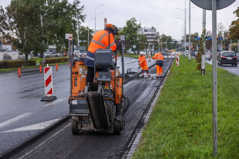Remont na Krzywoustego. Wrocław, 06.10.2025