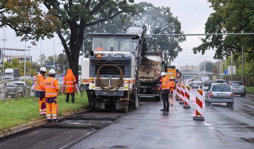 Remont na Krzywoustego. Wrocław, 06.10.2025