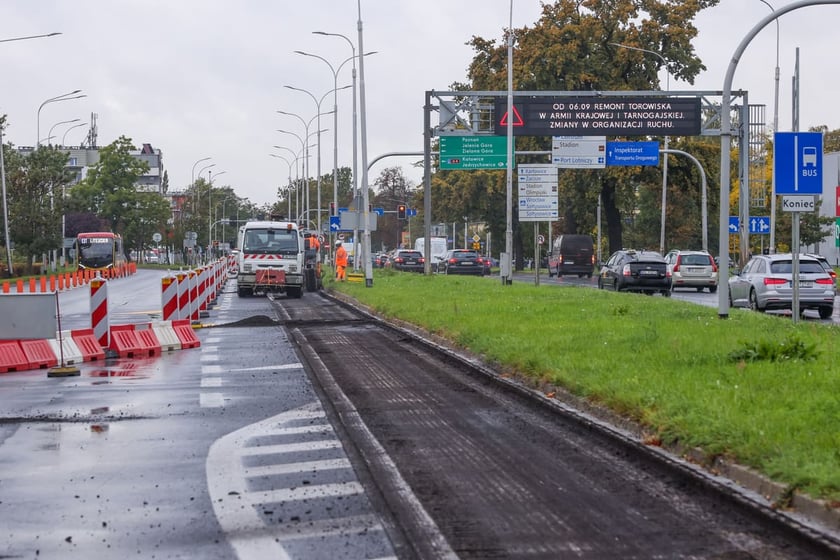 Remont na Krzywoustego. Wrocław, 06.10.2025