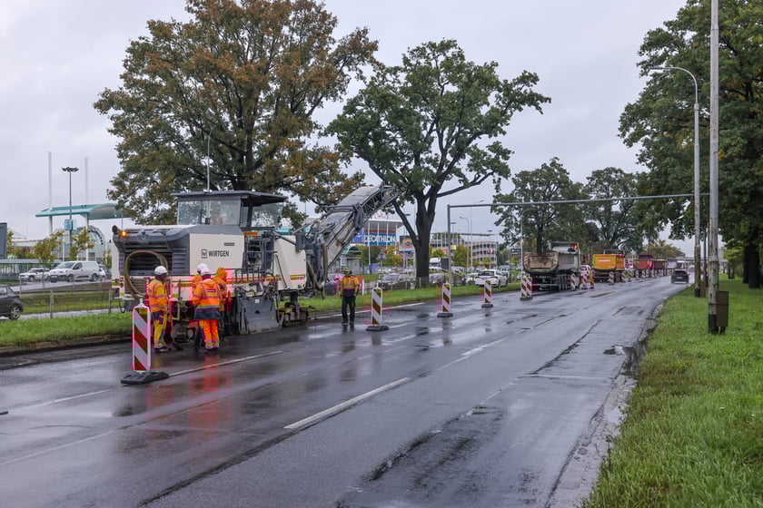 Remont na Krzywoustego. Wrocław, 06.10.2025