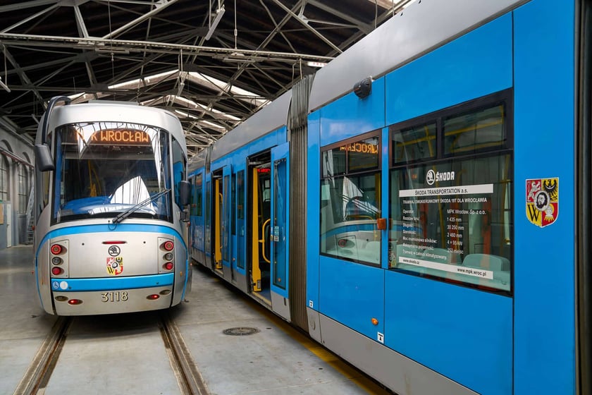 Skody 19T na zajezdni Borek