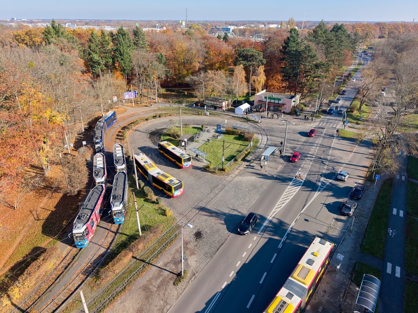 Pętla "Sępolno" z lotu ptaka