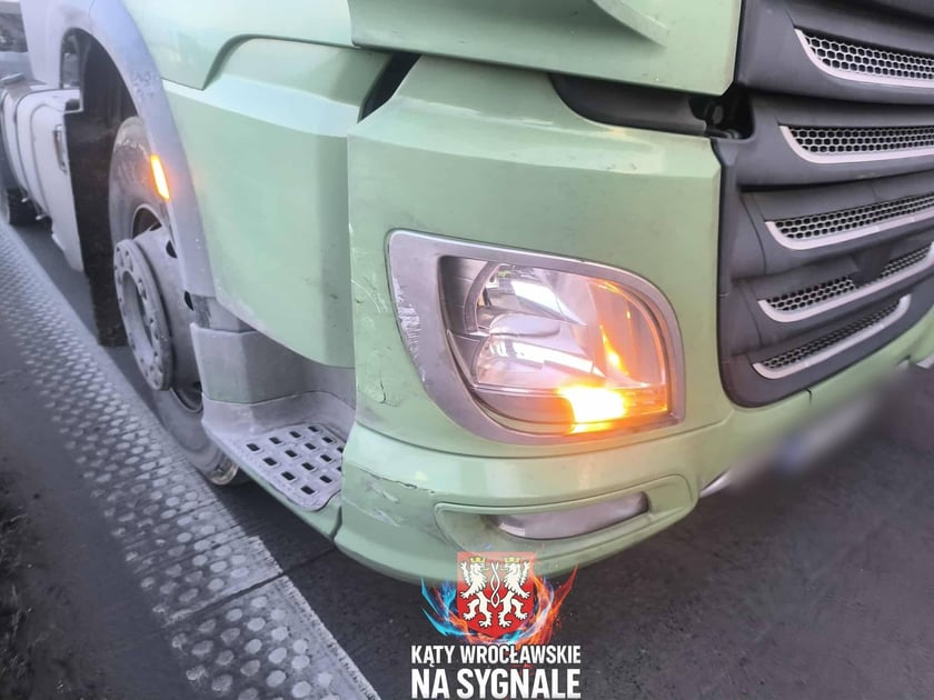 Kolizja na A4, w drodze na Legnicę