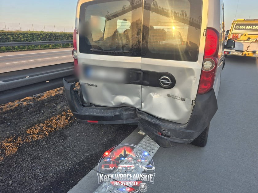 Kolizja na A4 w stronę Wrocławia - spory zator