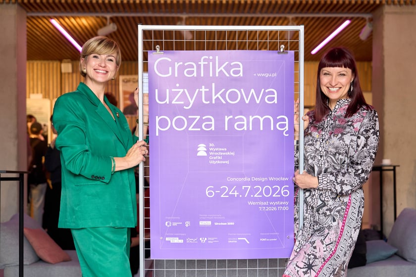 Katarzyna Szymczak-Pomianowska i Marzana Horak, 30. Wystawa Wrocławskiej Grafiki Użytkowej, wernisaż 7 lipca 2026