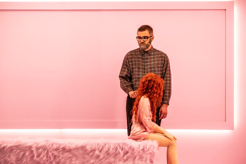 Próby do premiery „Deus sex machina. Czy roboty nas pokochają?” we Wrocławskim Teatrze Współczesnym
