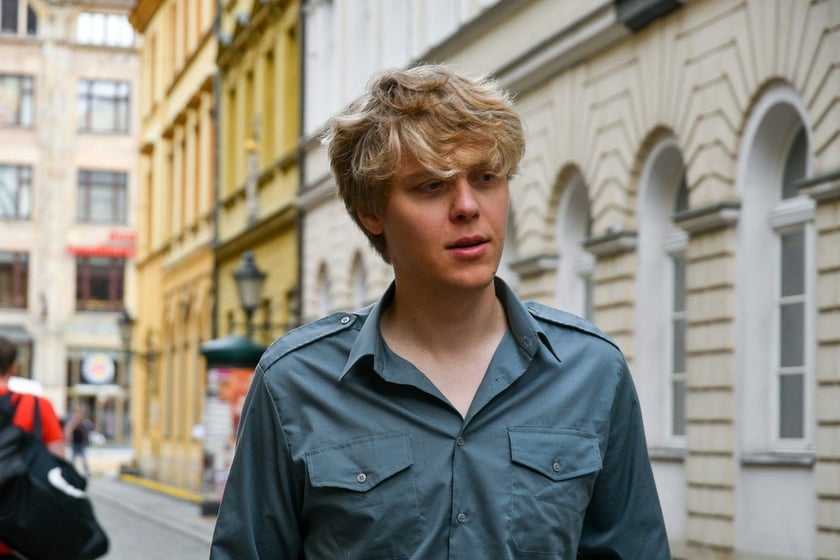 Zdjęcia do filmu ?Doppelgänger. Sobowtór? we Wrocławiu, Jakub Gierszał