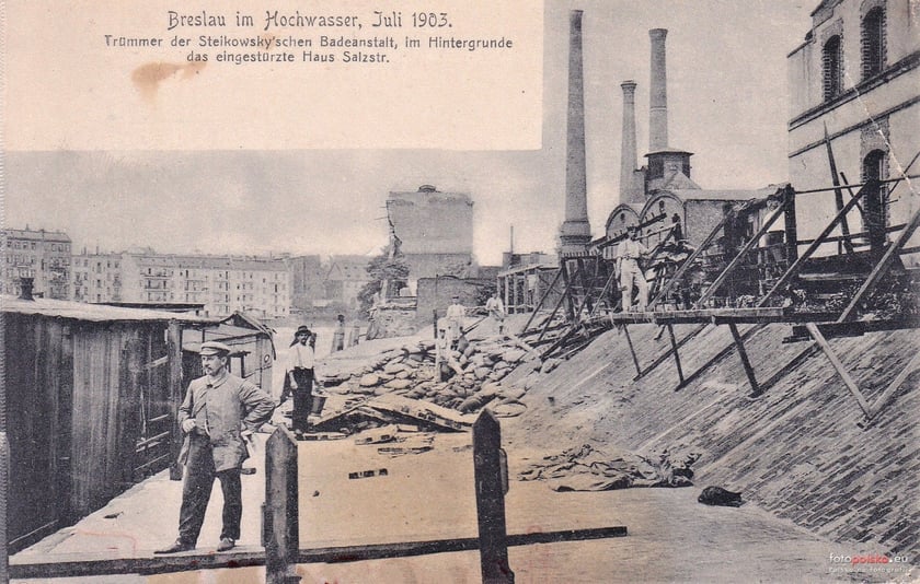 Powódź w przedwojennym Wrocławiu. Lipiec 1903 roku