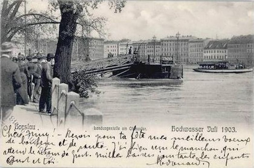 Powódź w przedwojennym Wrocławiu. Lipiec 1903 roku