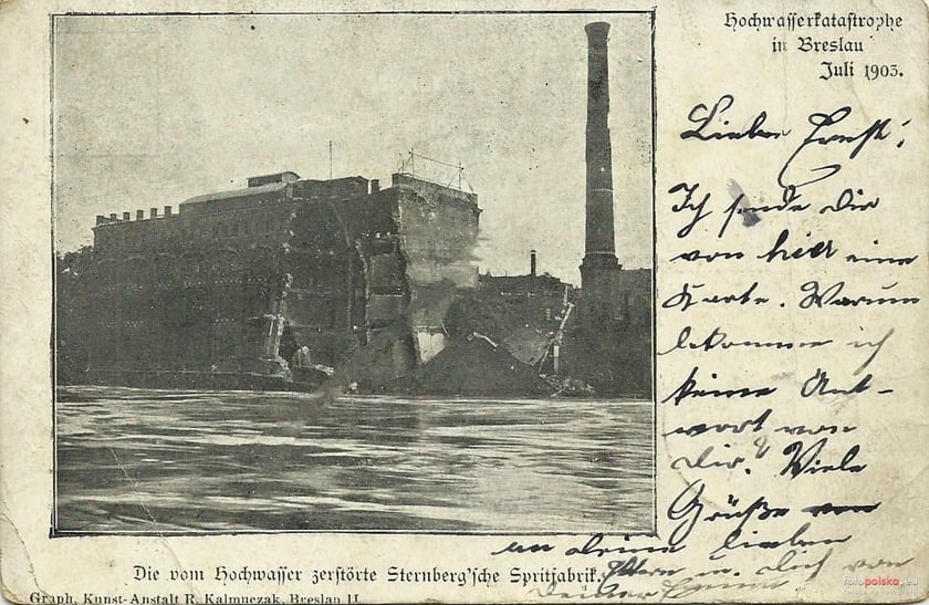 Powódź w przedwojennym Wrocławiu. Lipiec 1903 roku