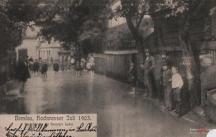 Powódź w przedwojennym Wrocławiu. Lipiec 1903 roku