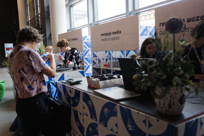 Uczestnicy  festiwalu Nowe Horyzonty