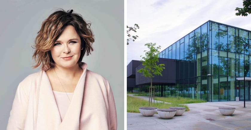 Z lewej: Edyta Jungowska, z prawej: Liceum Og&oacute;lnokształcące nr 5