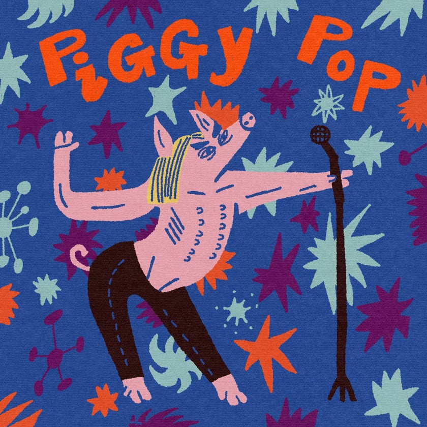 Projekt Gosi Kulik. Ikony popkultury jako świnie
