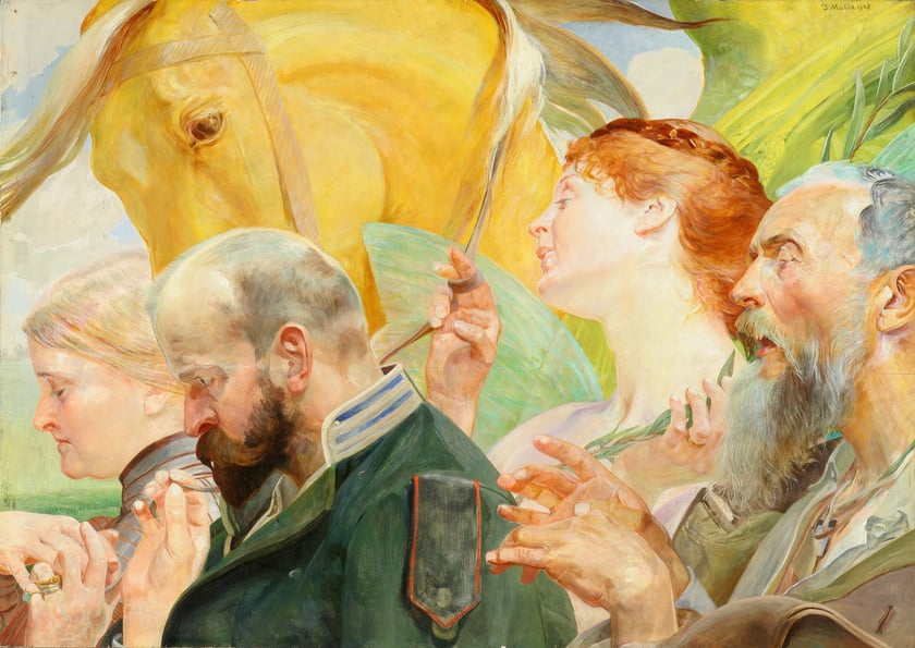 Jacek Malczewski, Sztuka, prawa część tryptyku Prawo - Ojczyzna - Sztuka